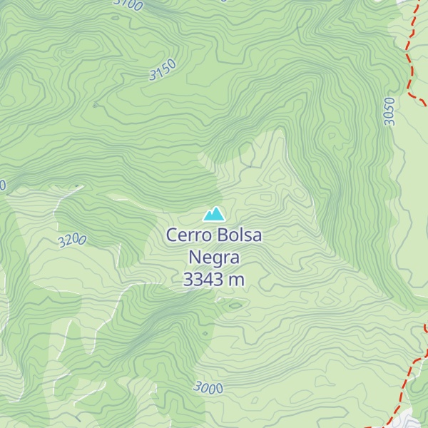 Map of Cerro Bolsa Negra