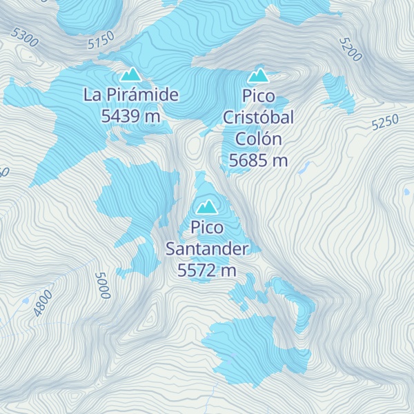 Map of Pico Santander
