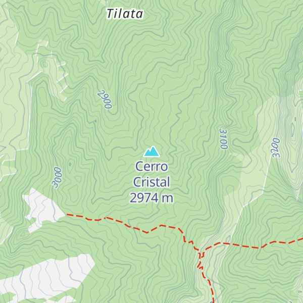 Map of Cerro Cristal