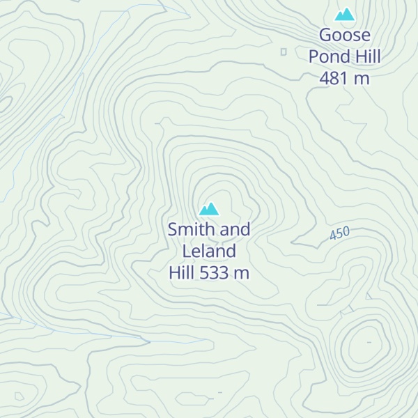 Map of Smith and Leland Hill