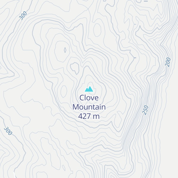 Map of Clove Mountain