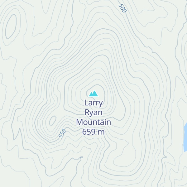 Map of Larry Ryan Mountain