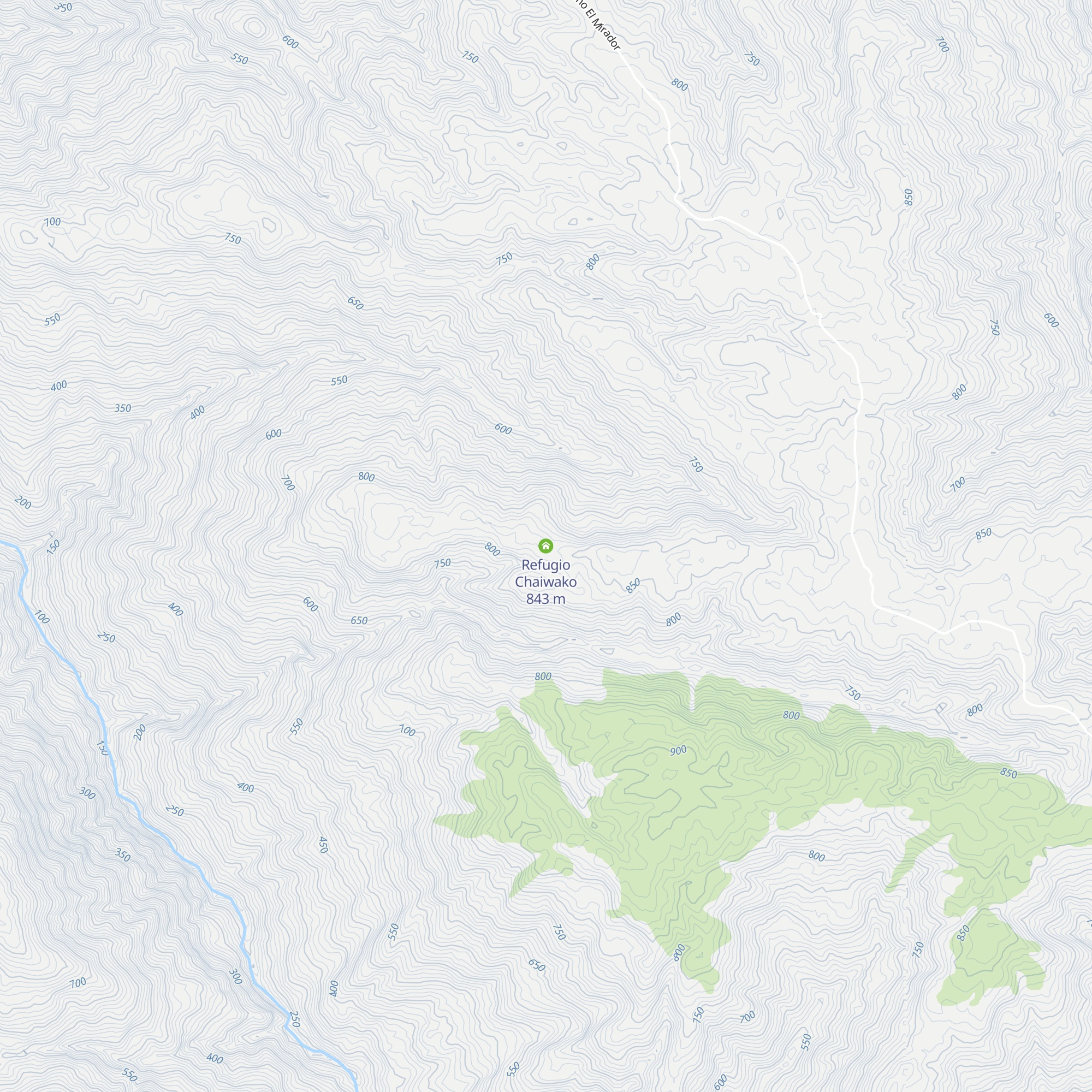 Refugio Chaiwako map