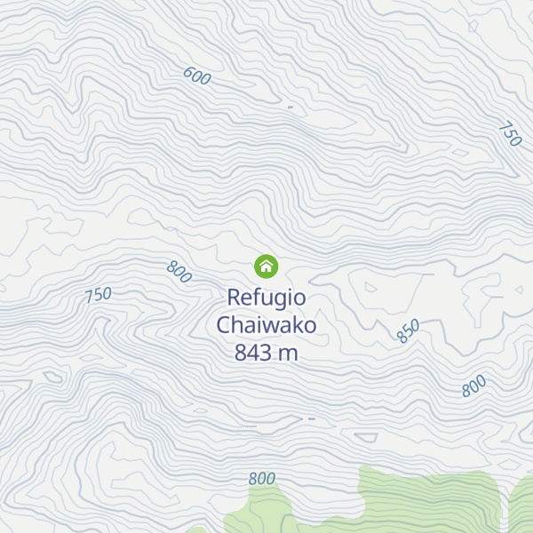Map of Refugio Chaiwako