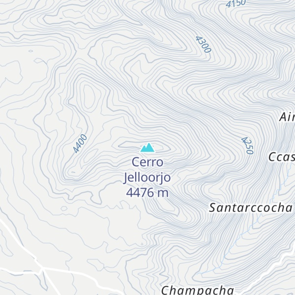 Map of Cerro Jelloorjo