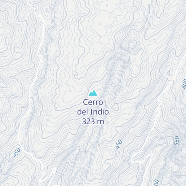Map of Cerro del Indio