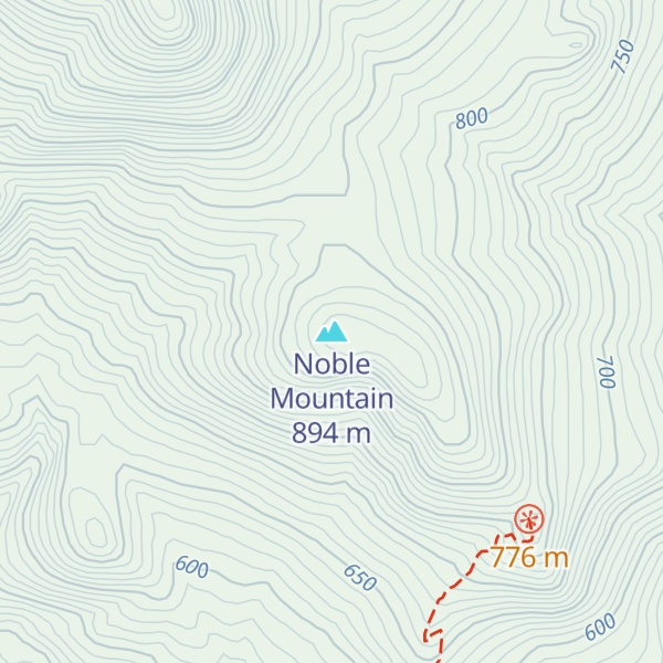 Map of Noble Mountain