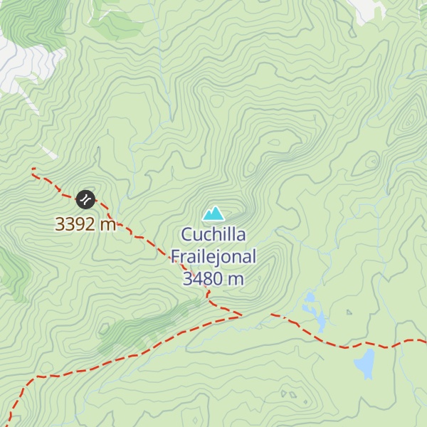Map of Cuchilla Frailejonal