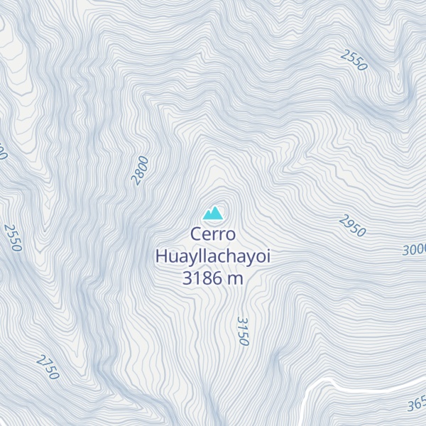 Map of Cerro Huayllachayoi