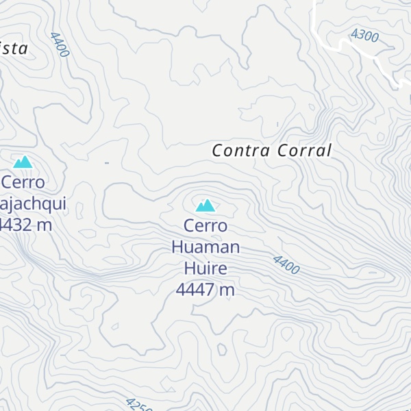 Map of Cerro Huaman Huire