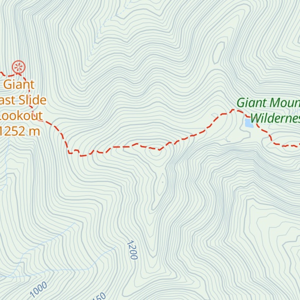 Map of Rocky Peak Ridge