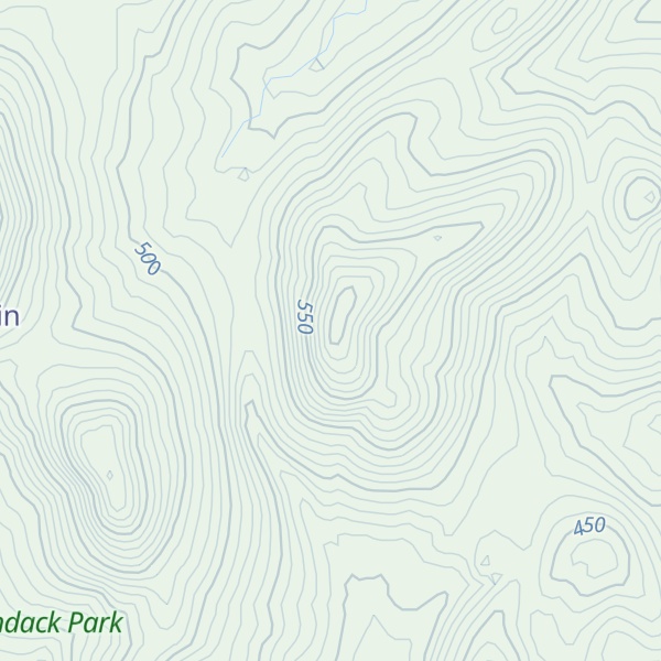 Map of Saunders Mountain