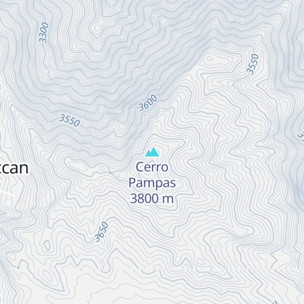 Map of Cerro Pampas
