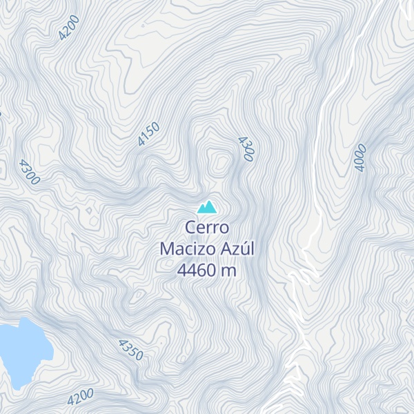 Map of Cerro Macizo Azúl