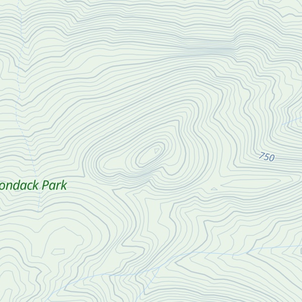Map of Knob Lock Mountain