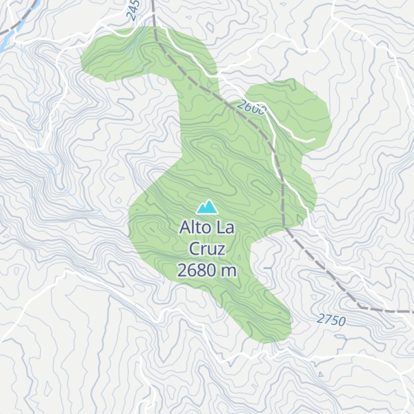 Map of Alto La Cruz