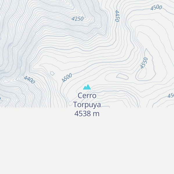 Map of Cerro Torpuya
