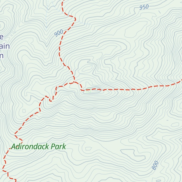 Map of Hurricane Mountain