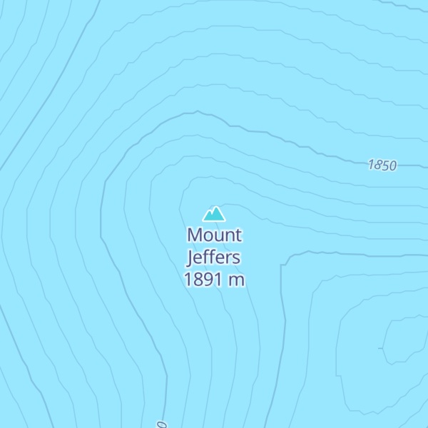 Map of Mount Jeffers
