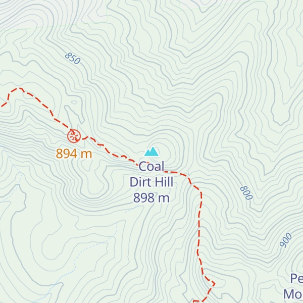Map of Coal Dirt Hill