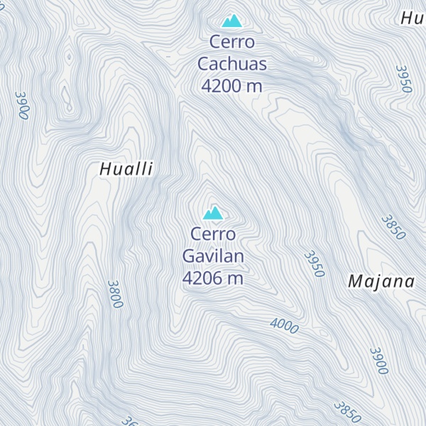 Map of Cerro Gavilan