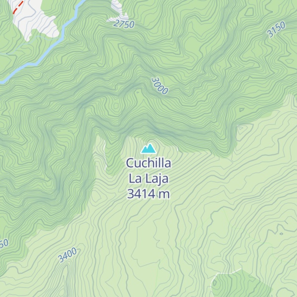 Map of Cuchilla La Laja
