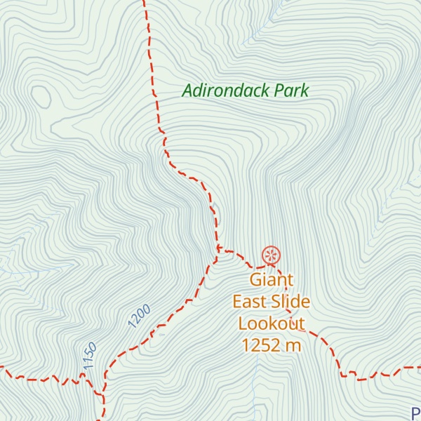 Map of Giant Mountain