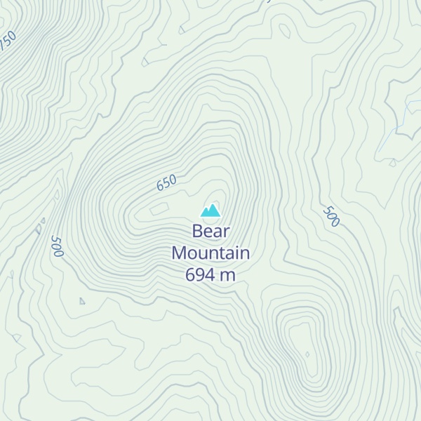 Map of Bear Mountain