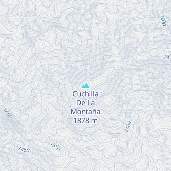 Map of Cuchilla De La Montaña