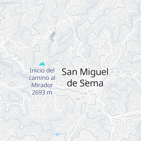 Map of Inicio camino mirador g8