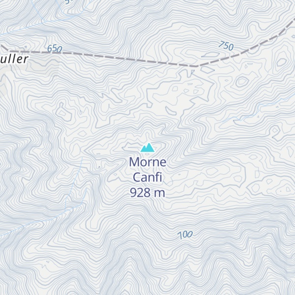 Map of Morne Canfi