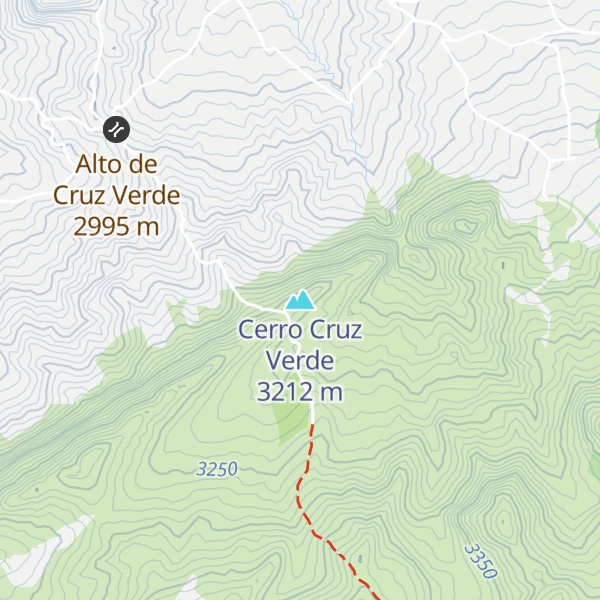 Map of Cerro Cruz Verde