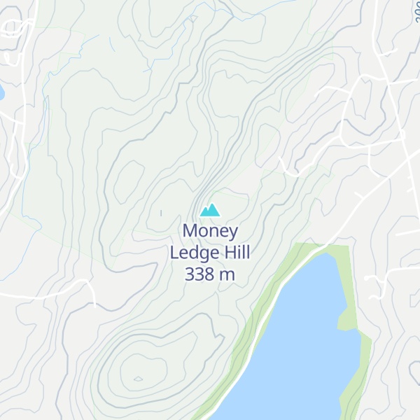 Map of Money Ledge Hill