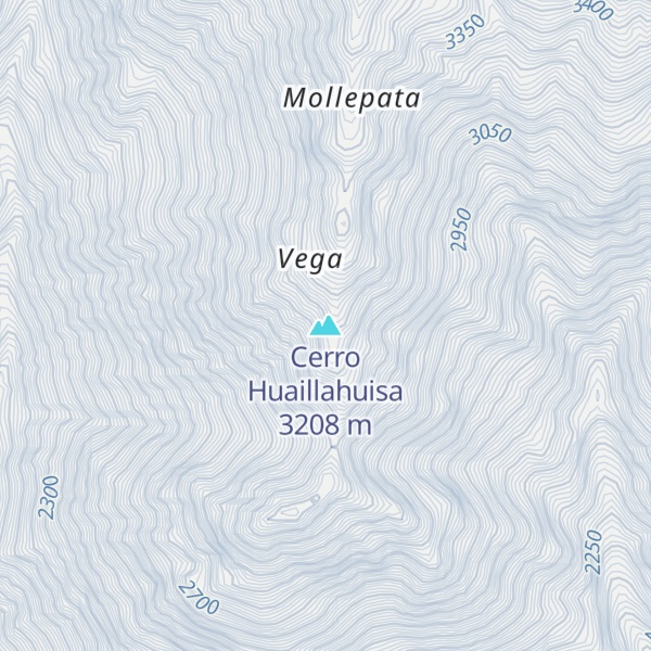 Map of Cerro Huaillahuisa