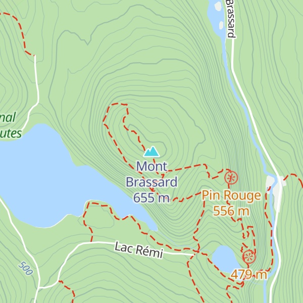 Map of Mont Brassard
