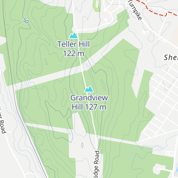 Map of Grandview Hill