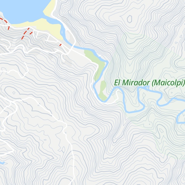 Map of Cabañas Mapu Lahual