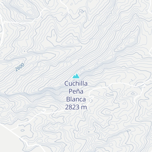 Map of Cuchilla Peña Blanca