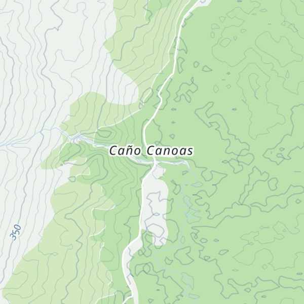 Map of Caño Canoas