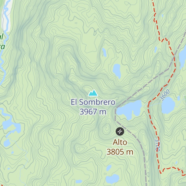 Map of El Sombrero
