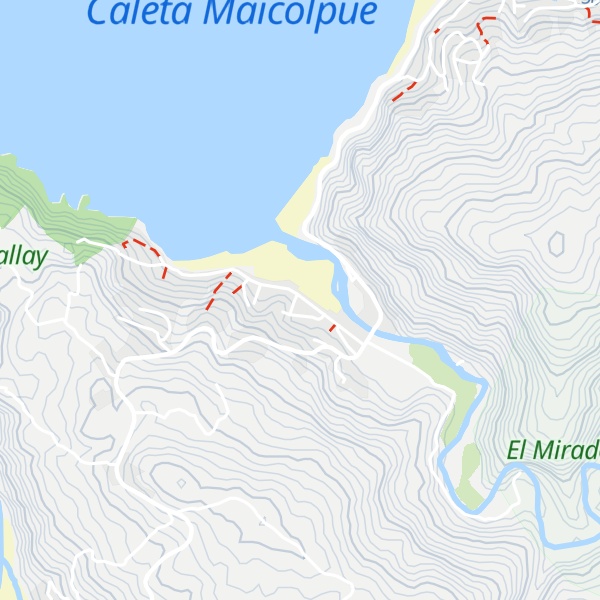 Map of Cabañas Omilen Antu