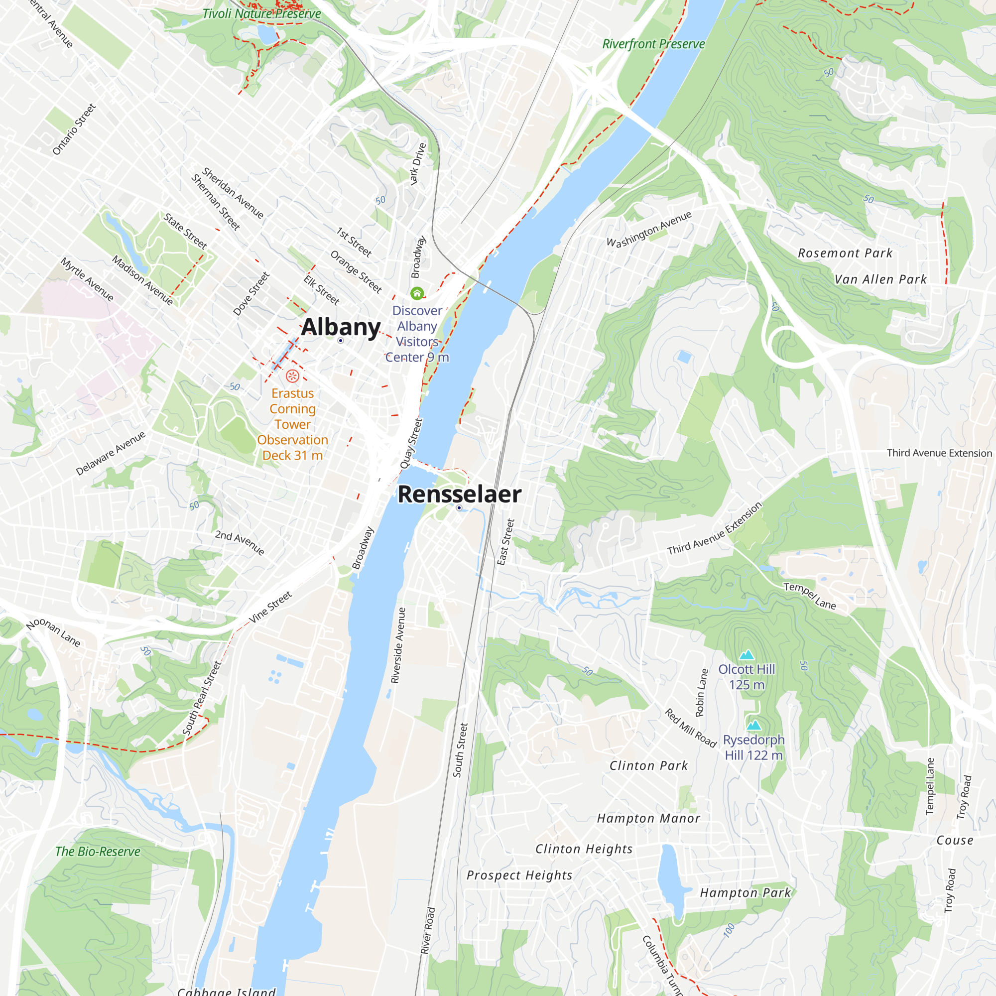 Amtrak Ticket Counter map