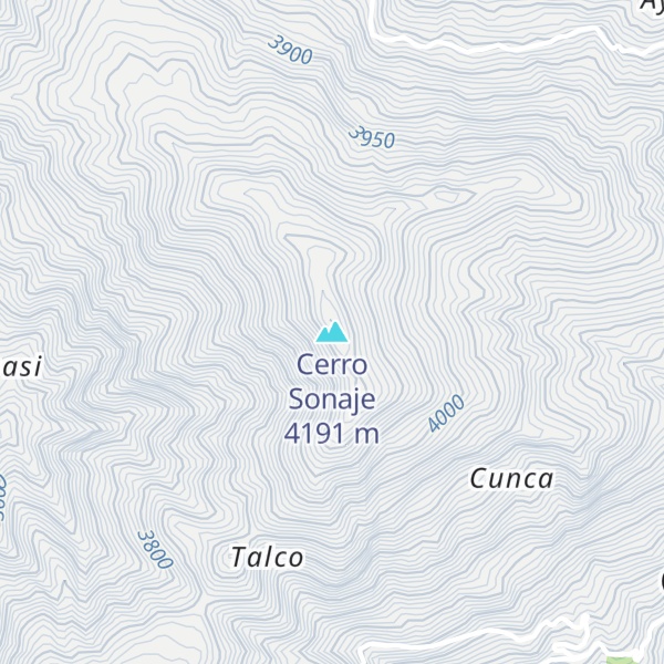 Map of Cerro Sonaje