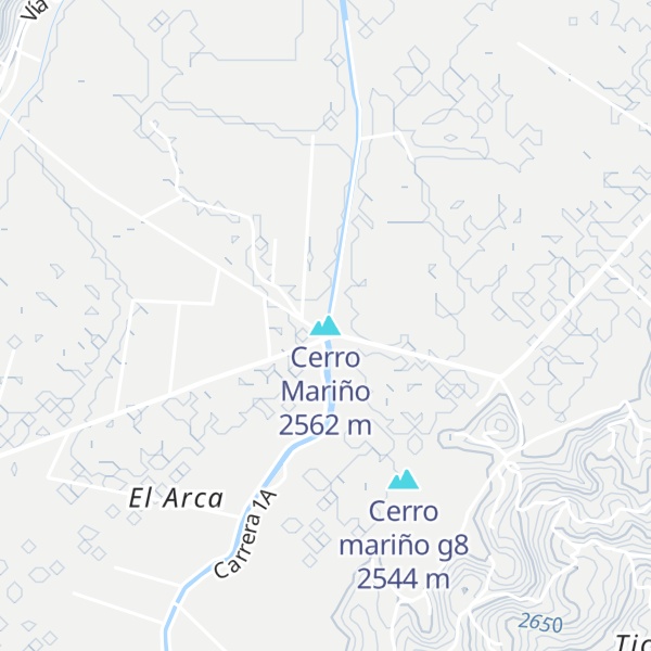 Map of Cerro Mariño