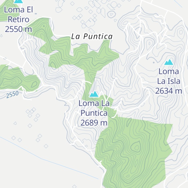 Map of Loma La Puntica