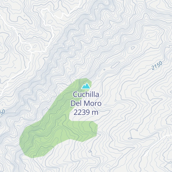 Map of Cuchilla Del Moro
