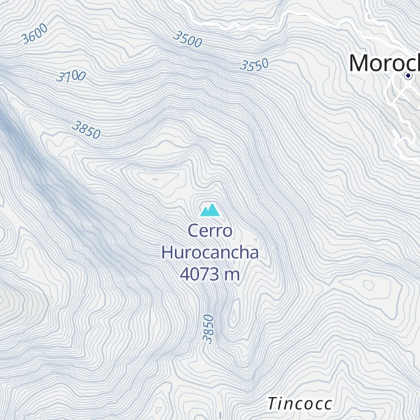 Map of Cerro Hurocancha