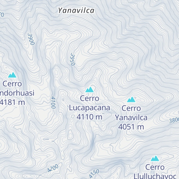 Map of Cerro Lucapacana