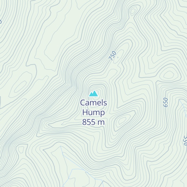 Map of Camels Hump