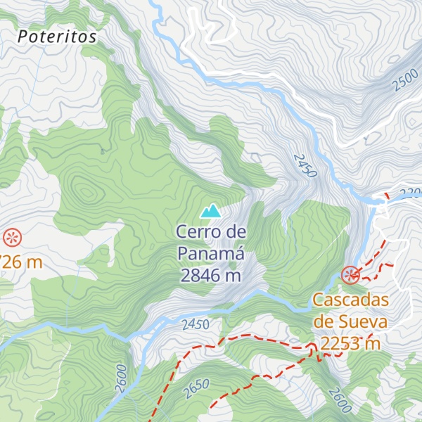 Map of Cerro de Panamá